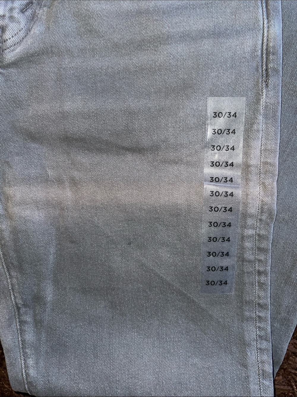 American Eagle EasyFlex Athletic Fit Jean Slim Men's Jeans - Stone Gray - Picture 3 of 5